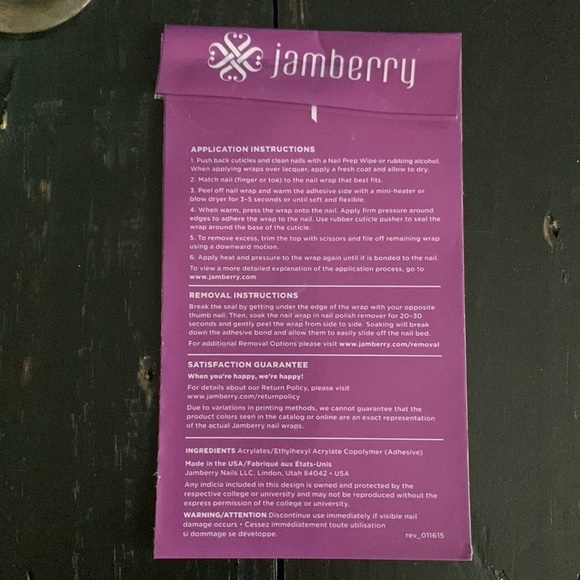 Jamberry Blue and White Striped Nail Wraps - Navy Skinny - Picture 5 of 8